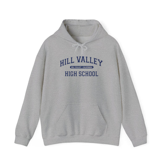 Hill Valley High School Hoodie — Retro Vintage School Spirit Sweatshirt - Retro Cool