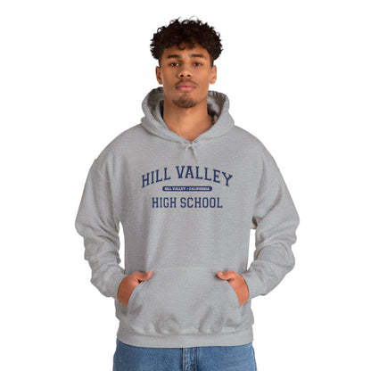 Hill Valley High School Hoodie — Retro Vintage School Spirit Sweatshirt - Retro Cool