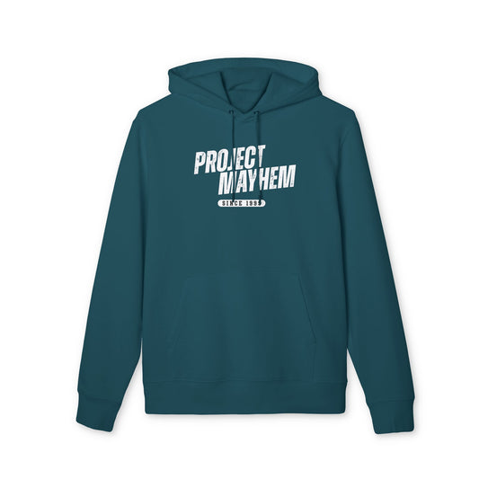 Club de la lucha 'Proyecto Mayhem' - Sudadera azul con capucha