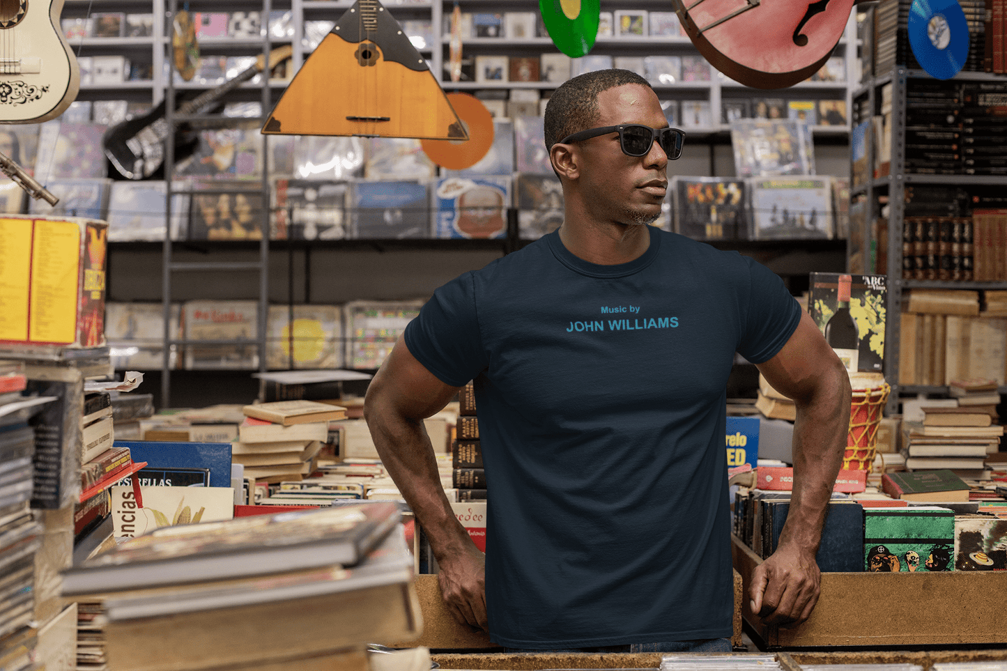 Music by John Williams - Camiseta azul - Retro Cool