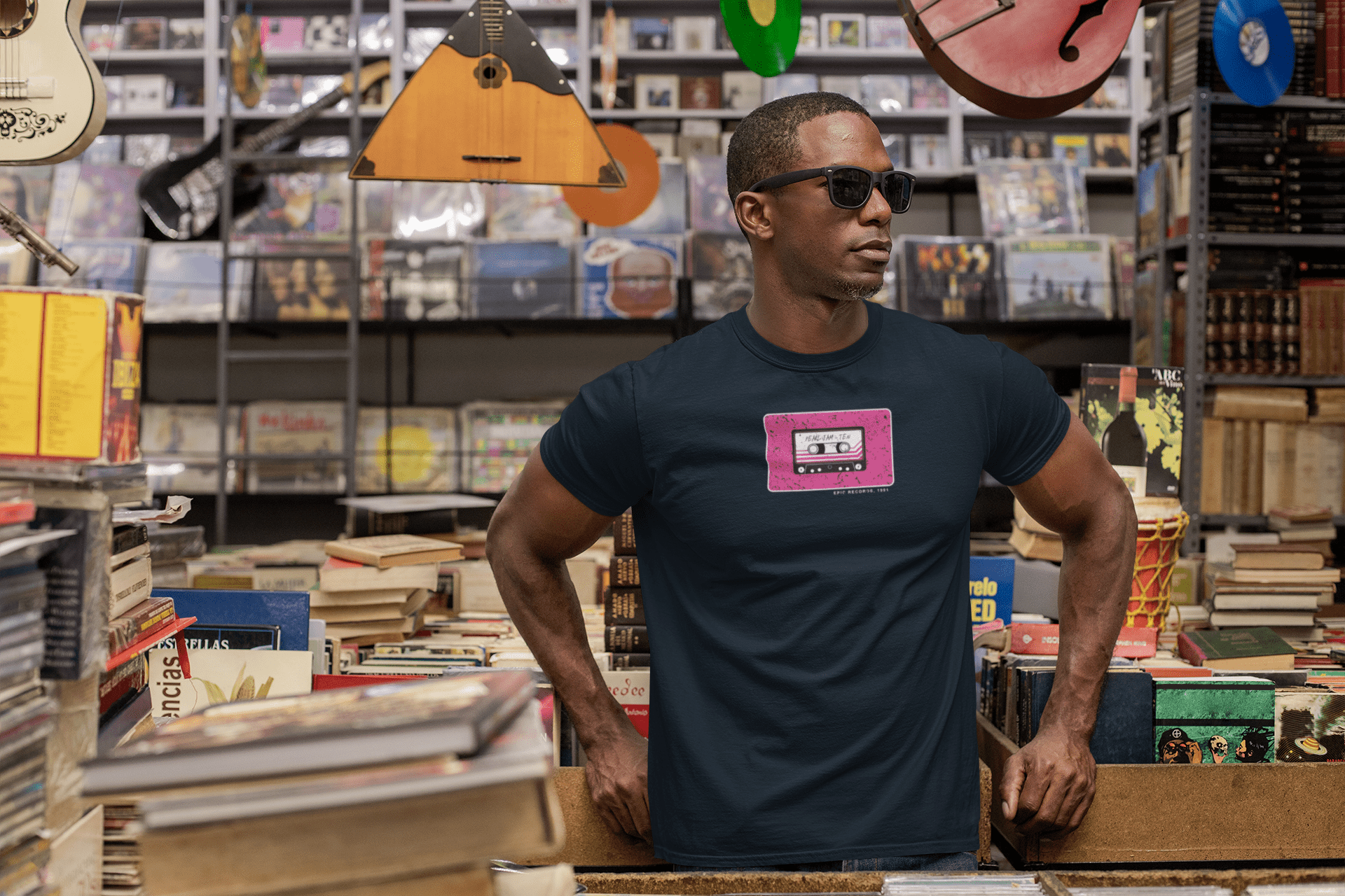 Pearl Jam 'Ten' - Camiseta azul - Retro Cool