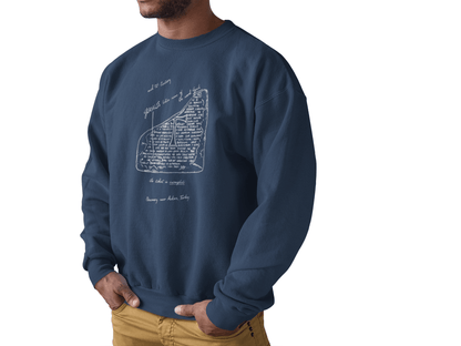 Indiana Jones 'Tabla del grial' - Sudadera azul - Retro Cool