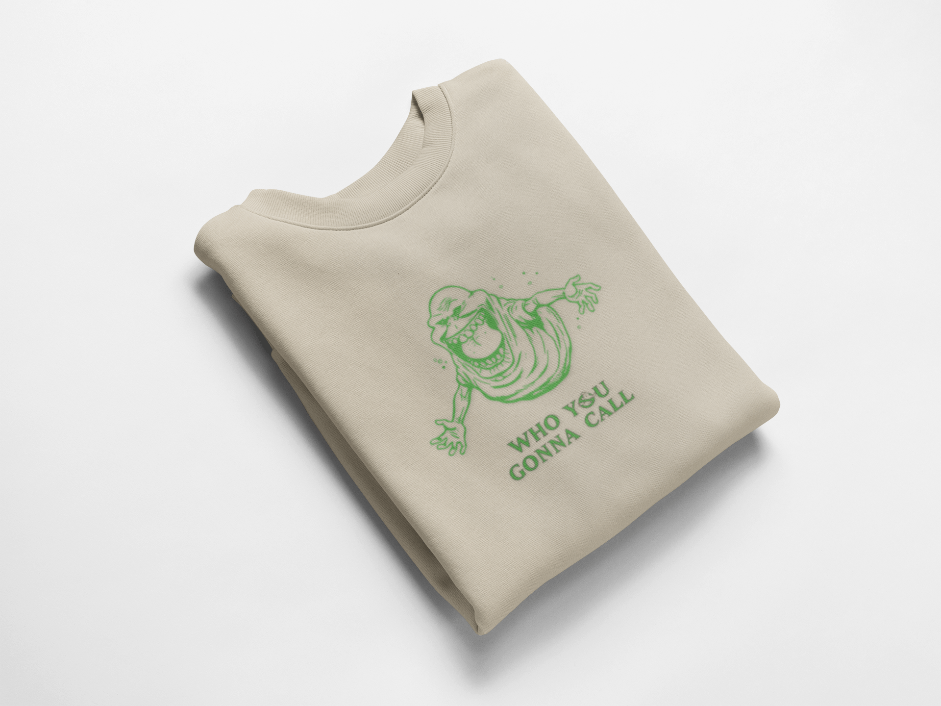 Cazafantasmas 'Who you gonna call' - Sudadera beige - Retro Cool