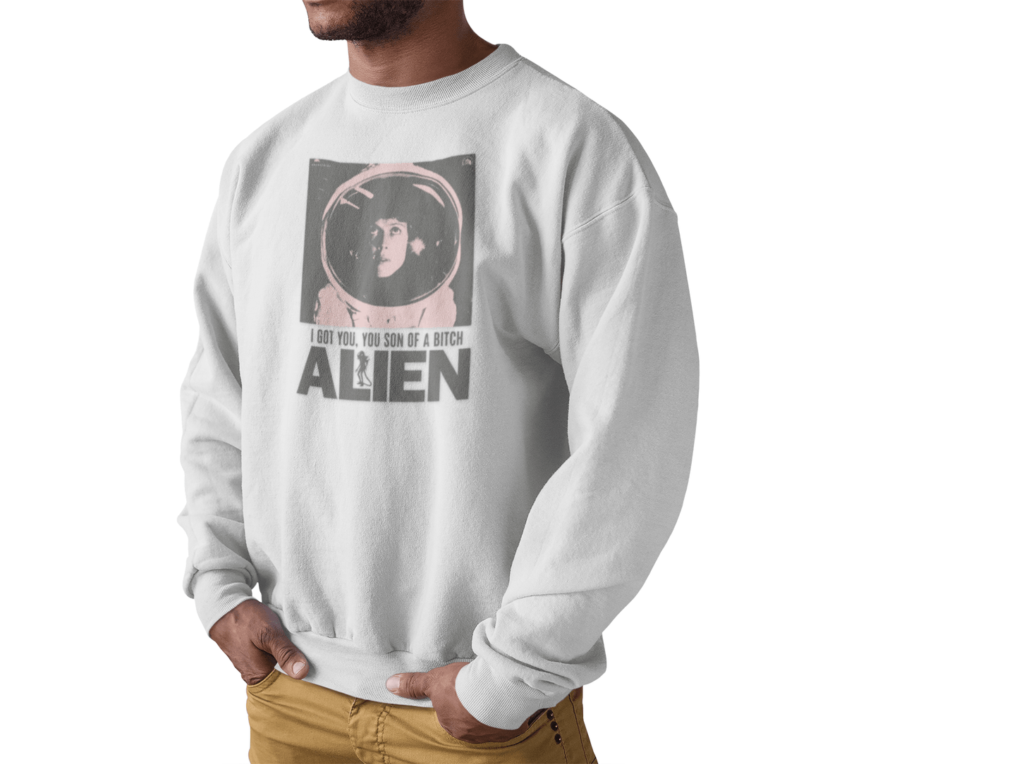 Alien - Sudadera blanca - Retro Cool