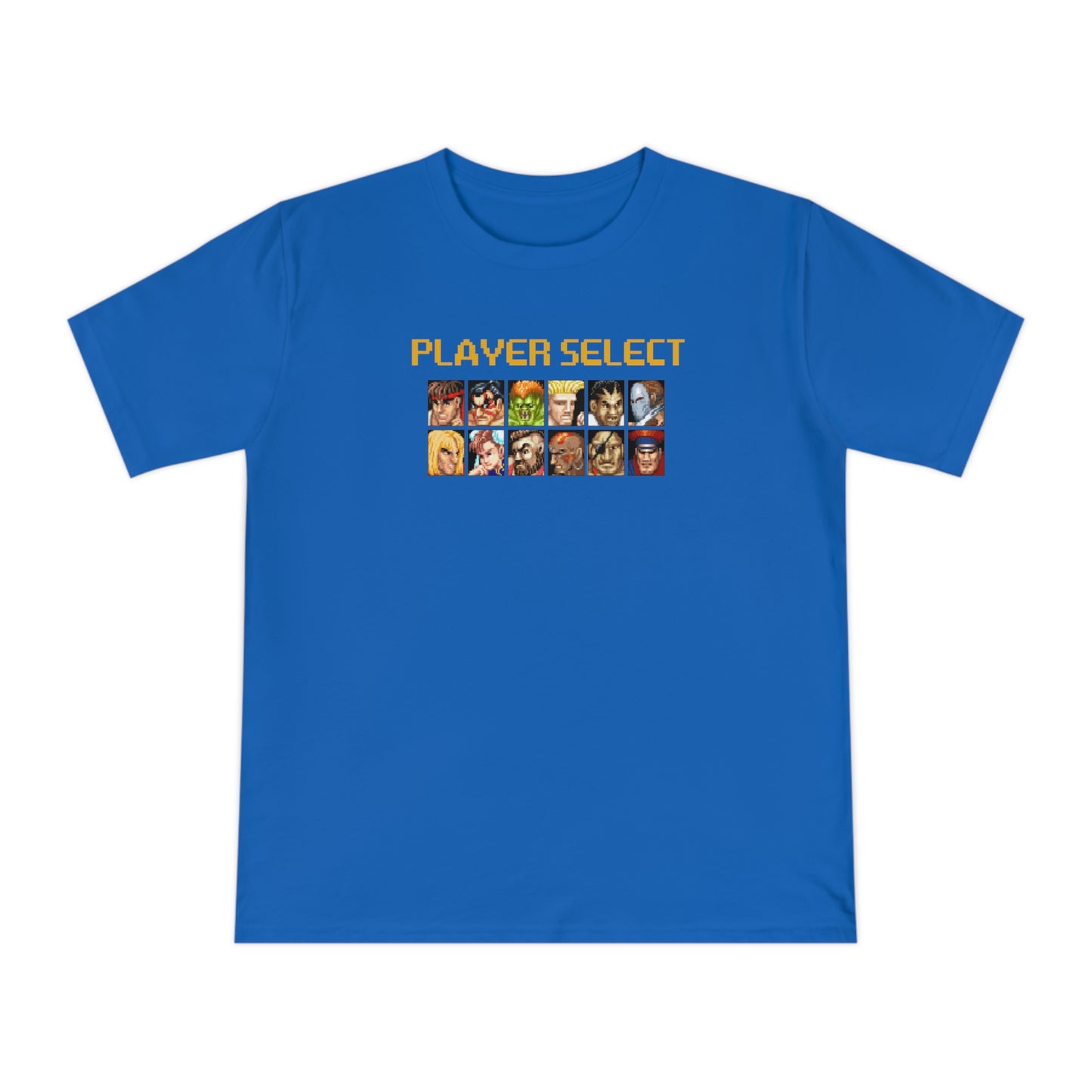 Street Fighter 2 'Player Select' - Camiseta azul