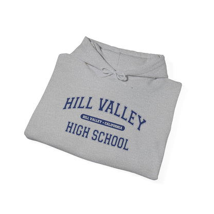 Hill Valley High School Hoodie — Retro Vintage School Spirit Sweatshirt - Retro Cool